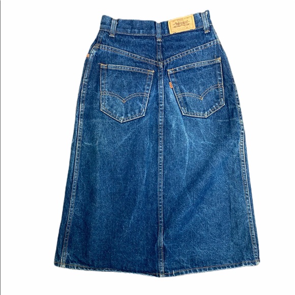 levi strauss denim skirts